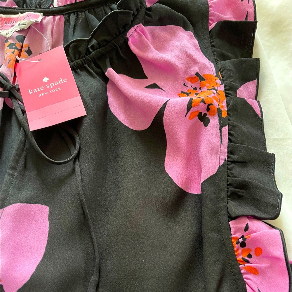 Kate Spade Flower Sleeveless Top XL, NWT